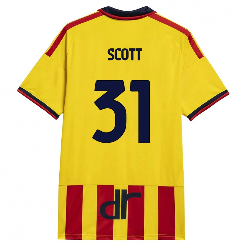 Danxen Kinder Elijah Scott #31 Gelb Rot Heimtrikot Trikot 2026/27 T-Shirt Schweiz