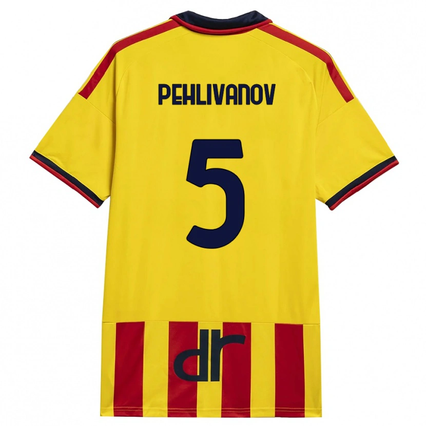 Danxen Kinder Cristian Pehlivanov #5 Gelb Rot Heimtrikot Trikot 2026/27 T-Shirt Schweiz