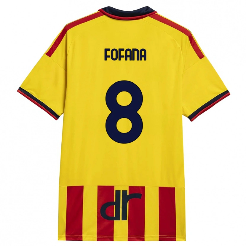 Danxen Kinder Sadik Fofana #8 Gelb Rot Heimtrikot Trikot 2026/27 T-Shirt Schweiz