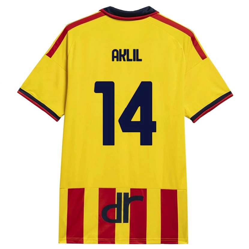 Danxen Kinder Lino Aklil #14 Gelb Rot Heimtrikot Trikot 2026/27 T-Shirt Schweiz