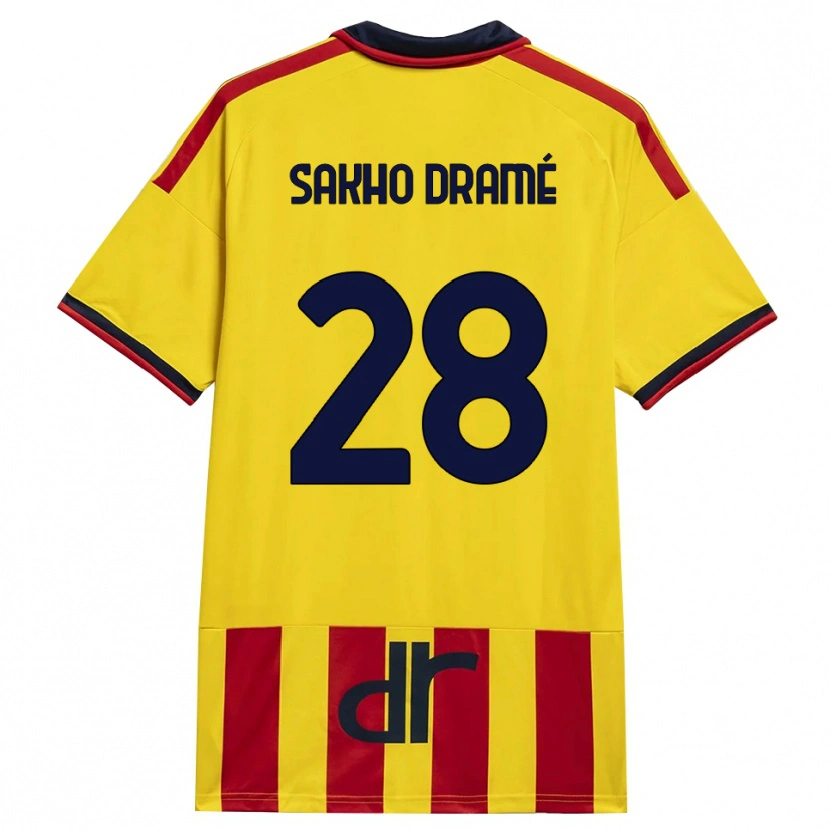 Danxen Kinder Samba Sakho Dramé #28 Gelb Rot Heimtrikot Trikot 2026/27 T-Shirt Schweiz