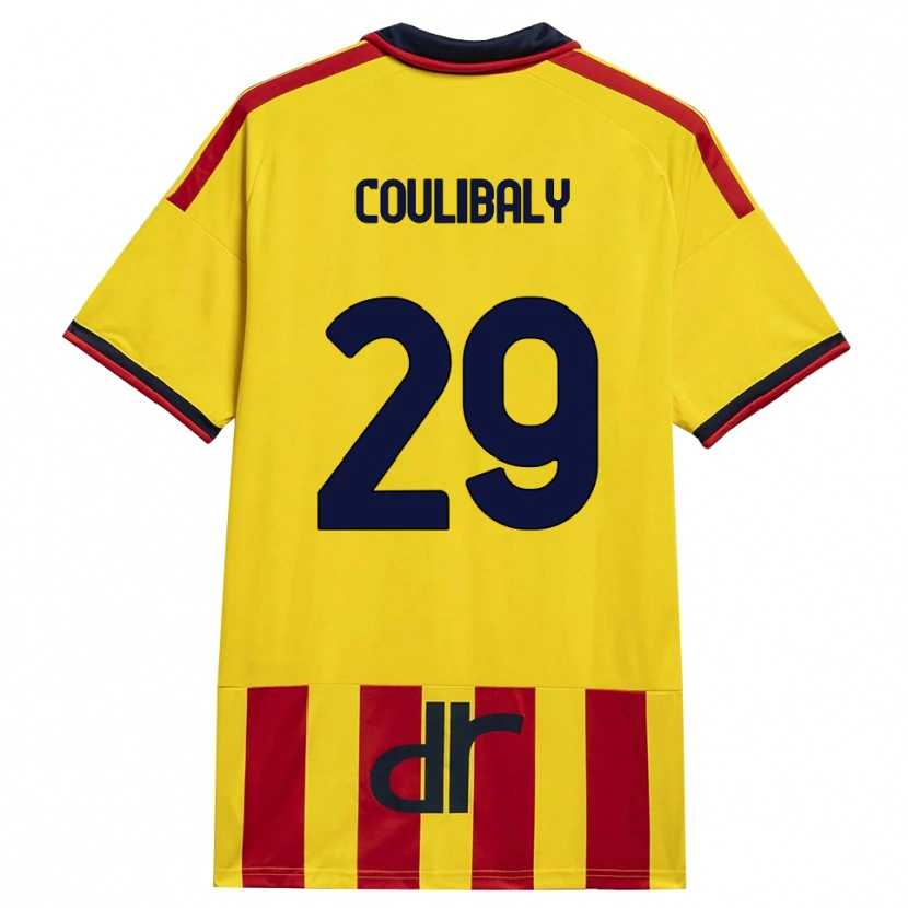 Danxen Kinder Lassana Coulibaly #29 Gelb Rot Heimtrikot Trikot 2026/27 T-Shirt Schweiz