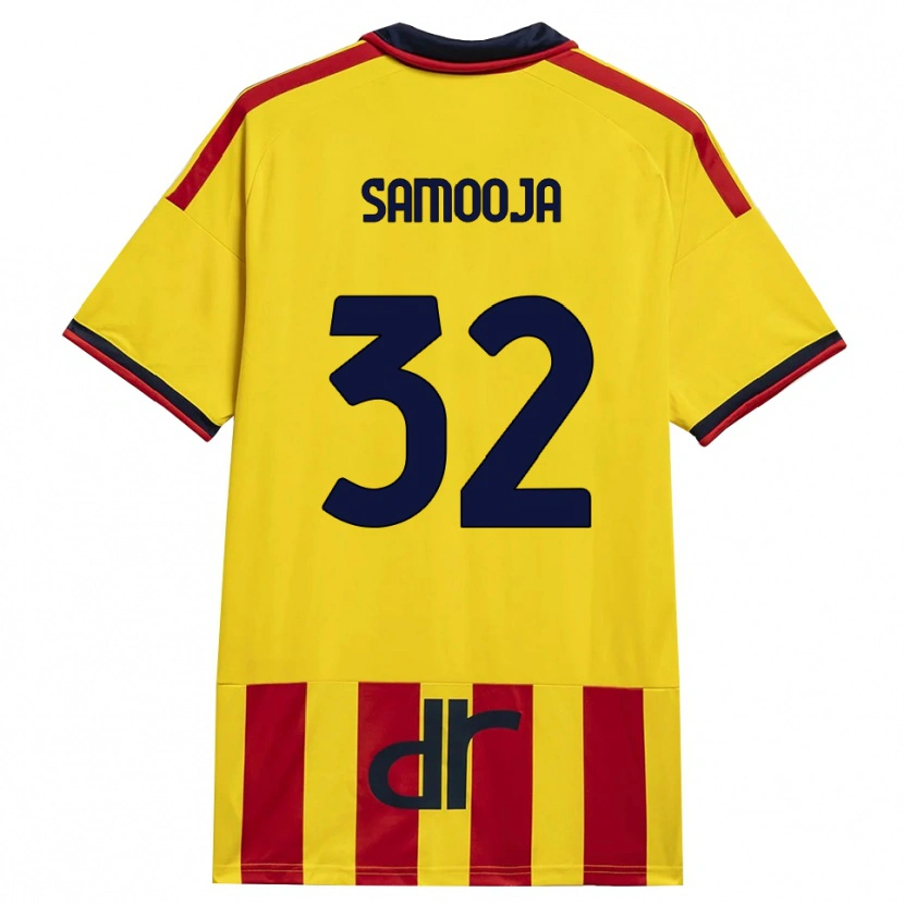 Danxen Kinder Jasper Samooja #32 Gelb Rot Heimtrikot Trikot 2026/27 T-Shirt Schweiz