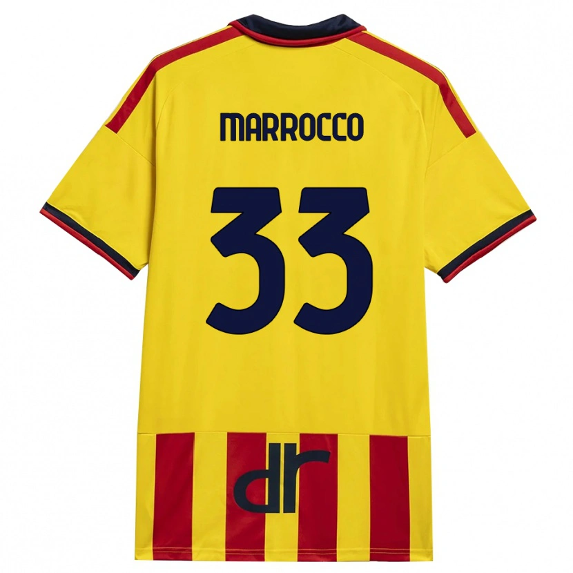 Danxen Kinder Iacopo Marrocco #33 Gelb Rot Heimtrikot Trikot 2026/27 T-Shirt Schweiz