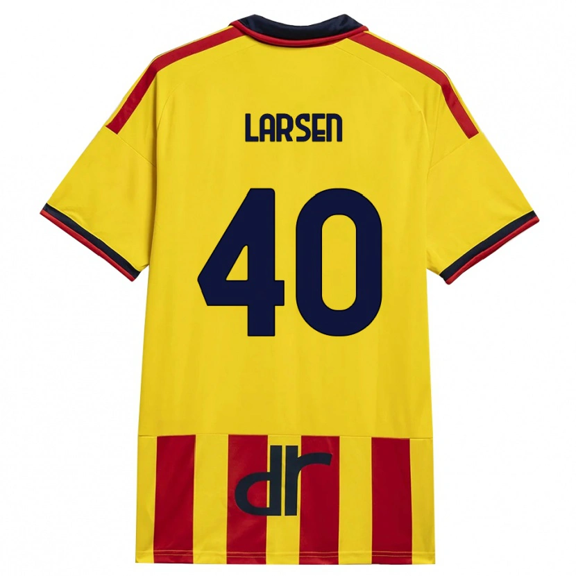 Danxen Kinder Emil Larsen #40 Gelb Rot Heimtrikot Trikot 2026/27 T-Shirt Schweiz