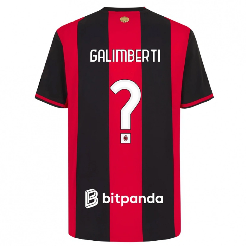 Danxen Kinder Vittorio Galimberti #0 Rot Schwarz Weiß Heimtrikot Trikot 2026/27 T-Shirt Schweiz