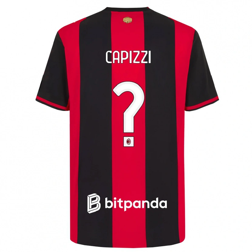 Danxen Kinder Edoardo Capizzi #0 Rot Schwarz Weiß Heimtrikot Trikot 2026/27 T-Shirt Schweiz
