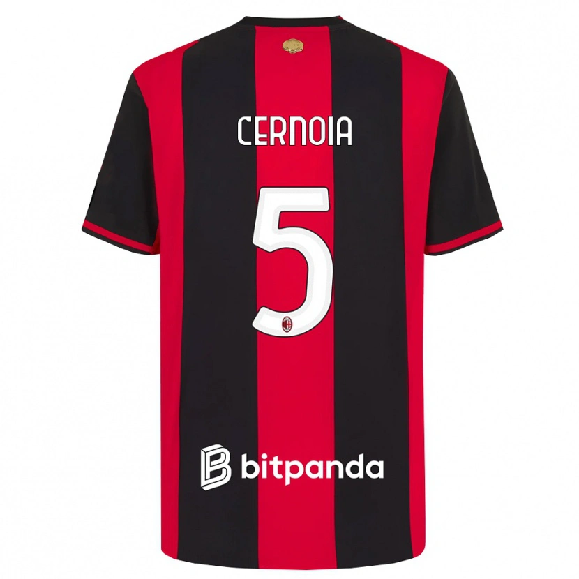 Danxen Kinder Valentina Cernoia #5 Rot Schwarz Weiß Heimtrikot Trikot 2026/27 T-Shirt Schweiz