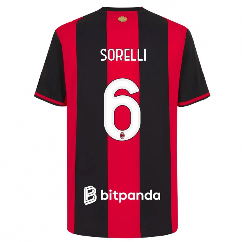 Danxen Kinder Nadine Sorelli #6 Rot Schwarz Weiß Heimtrikot Trikot 2026/27 T-Shirt Schweiz