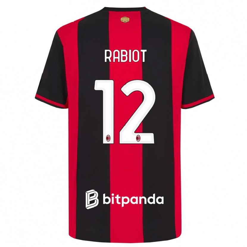 Danxen Kinder Adrien Rabiot #12 Rot Schwarz Weiß Heimtrikot Trikot 2026/27 T-Shirt Schweiz