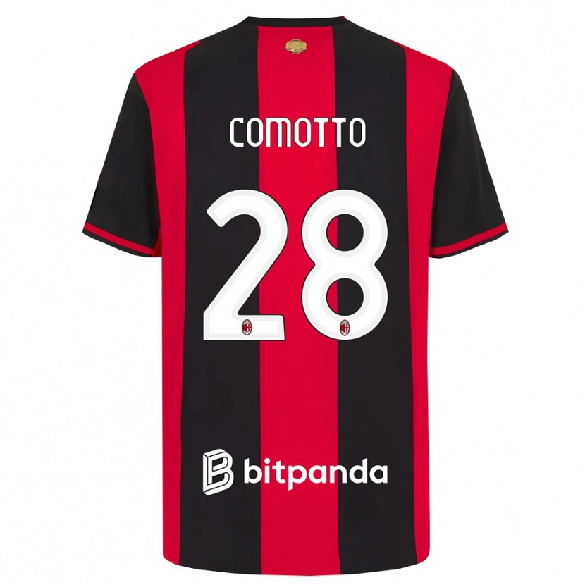 Danxen Kinder Christian Comotto #28 Rot Schwarz Weiß Heimtrikot Trikot 2026/27 T-Shirt Schweiz