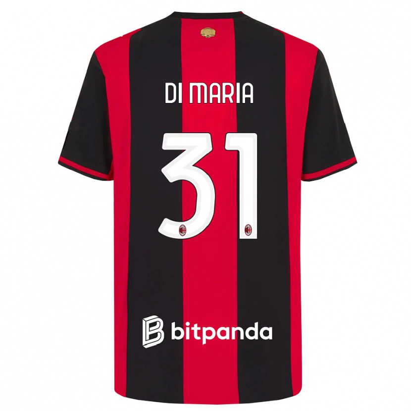Danxen Kinder Alessandro Di Maria #31 Rot Schwarz Weiß Heimtrikot Trikot 2026/27 T-Shirt Schweiz