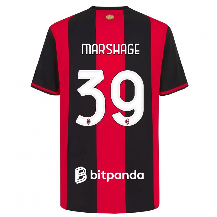 Danxen Kinder Wilgot Marshage #39 Rot Schwarz Weiß Heimtrikot Trikot 2026/27 T-Shirt Schweiz