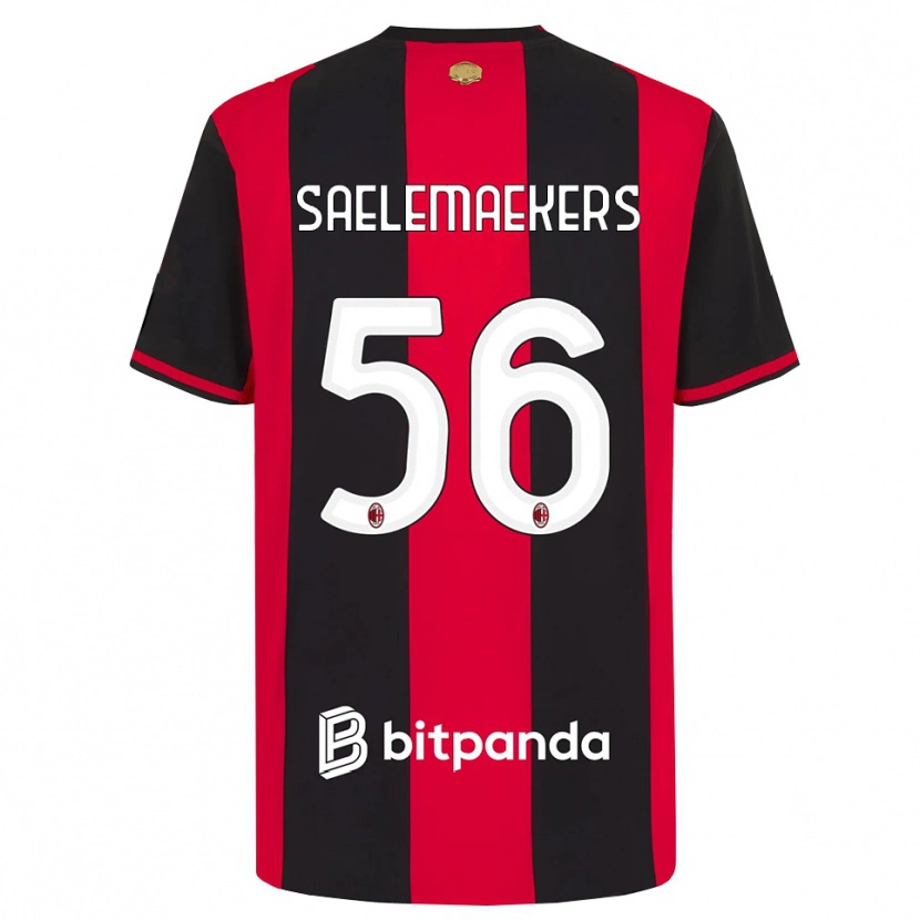 Danxen Kinder Alexis Saelemaekers #56 Rot Schwarz Weiß Heimtrikot Trikot 2026/27 T-Shirt Schweiz