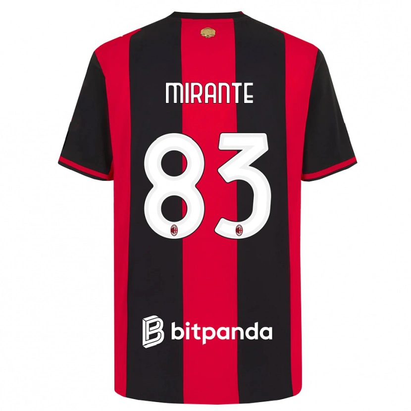 Danxen Kinder Antonio Mirante #83 Rot Schwarz Weiß Heimtrikot Trikot 2026/27 T-Shirt Schweiz