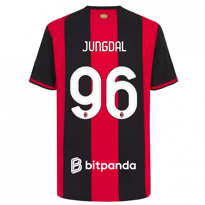 Danxen Kinder Andreas Jungdal #96 Rot Schwarz Weiß Heimtrikot Trikot 2026/27 T-Shirt Schweiz