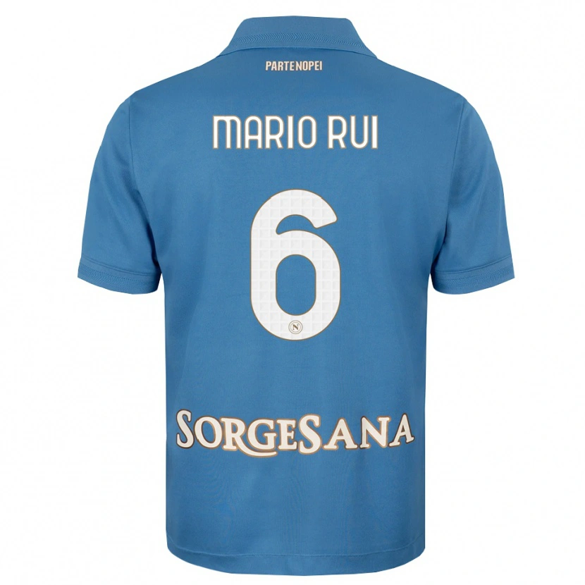Danxen Kinder Mario Rui #6 Nebelblau Weiß Heimtrikot Trikot 2026/27 T-Shirt Schweiz