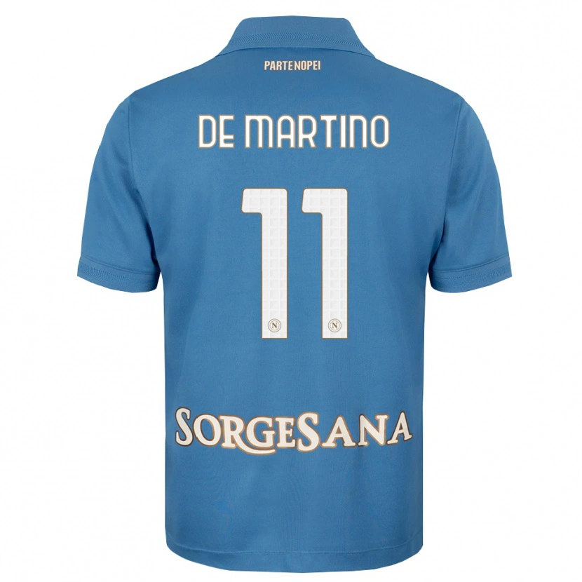Danxen Kinder Giuseppe De Martino #11 Nebelblau Weiß Heimtrikot Trikot 2026/27 T-Shirt Schweiz