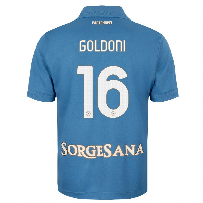 Danxen Kinder Eleonora Goldoni #16 Nebelblau Weiß Heimtrikot Trikot 2026/27 T-Shirt Schweiz