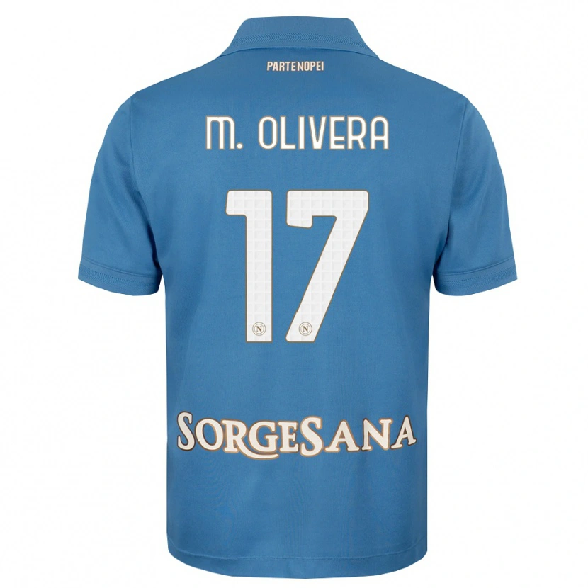 Danxen Kinder Mathías Olivera #17 Nebelblau Weiß Heimtrikot Trikot 2026/27 T-Shirt Schweiz