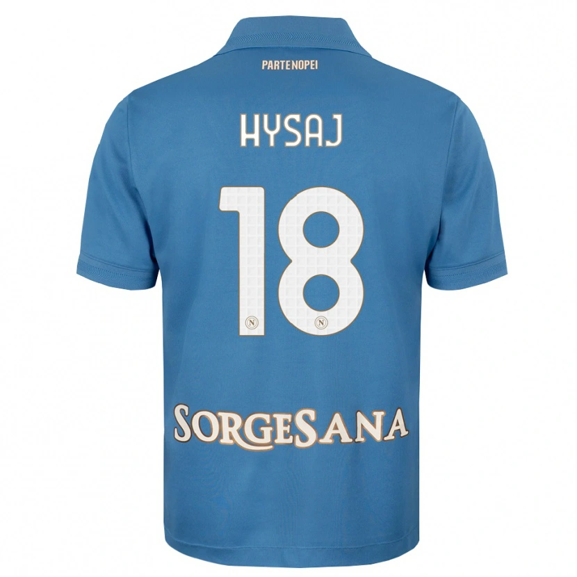 Danxen Kinder Daniel Hysaj #18 Nebelblau Weiß Heimtrikot Trikot 2026/27 T-Shirt Schweiz