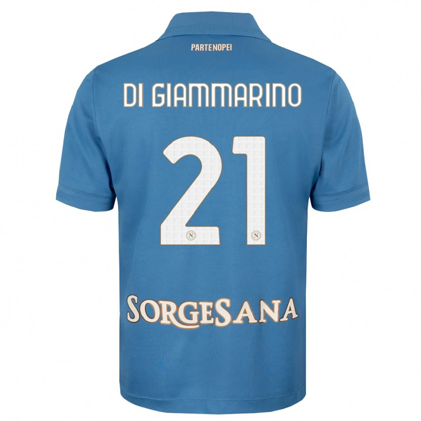 Danxen Kinder Virginia Di Giammarino #21 Nebelblau Weiß Heimtrikot Trikot 2026/27 T-Shirt Schweiz