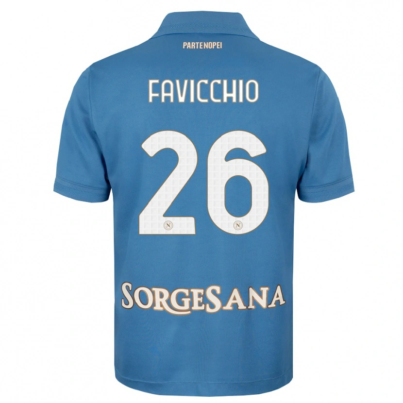 Danxen Kinder Elia Favicchio #26 Nebelblau Weiß Heimtrikot Trikot 2026/27 T-Shirt Schweiz