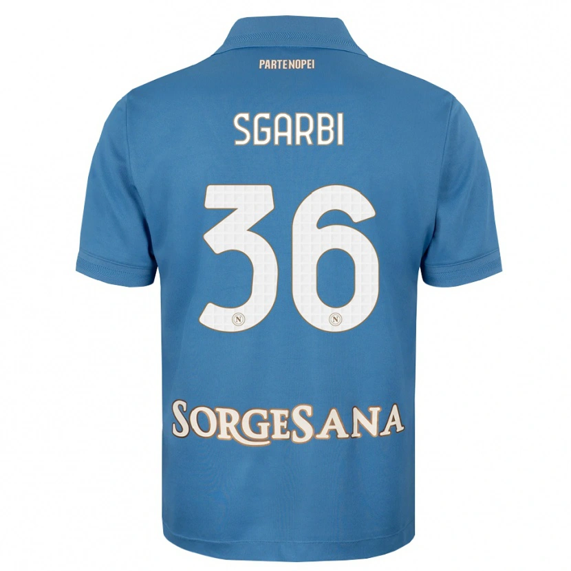 Danxen Kinder Lorenzo Sgarbi #36 Nebelblau Weiß Heimtrikot Trikot 2026/27 T-Shirt Schweiz