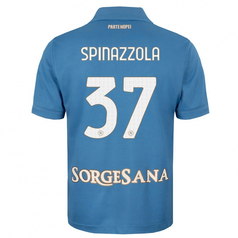 Danxen Kinder Leonardo Spinazzola #37 Nebelblau Weiß Heimtrikot Trikot 2026/27 T-Shirt Schweiz
