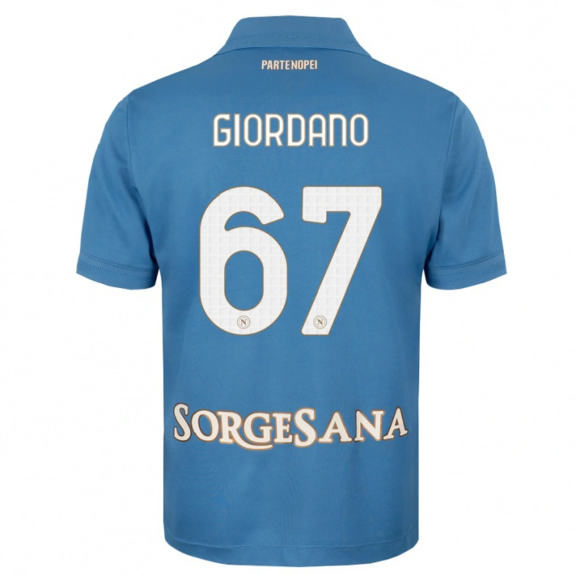 Danxen Kinder Michela Giordano #67 Nebelblau Weiß Heimtrikot Trikot 2026/27 T-Shirt Schweiz