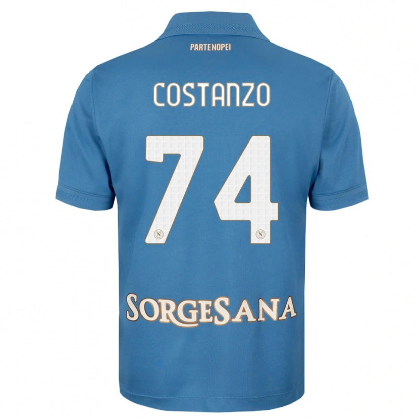 Danxen Kinder Davide Costanzo #74 Nebelblau Weiß Heimtrikot Trikot 2026/27 T-Shirt Schweiz