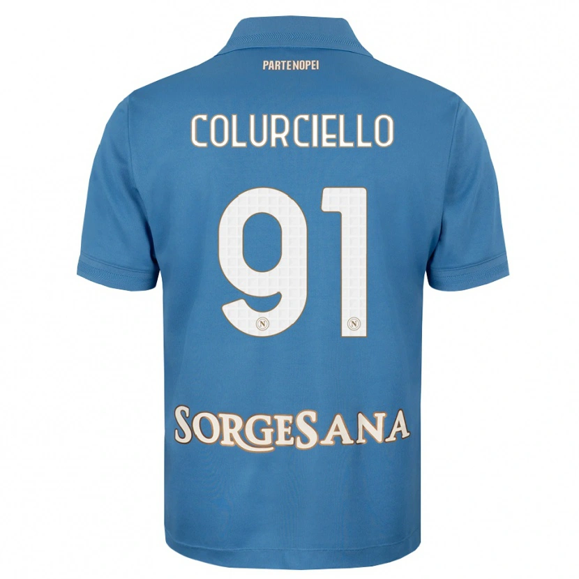 Danxen Kinder Cristian Colurciello #91 Nebelblau Weiß Heimtrikot Trikot 2026/27 T-Shirt Schweiz