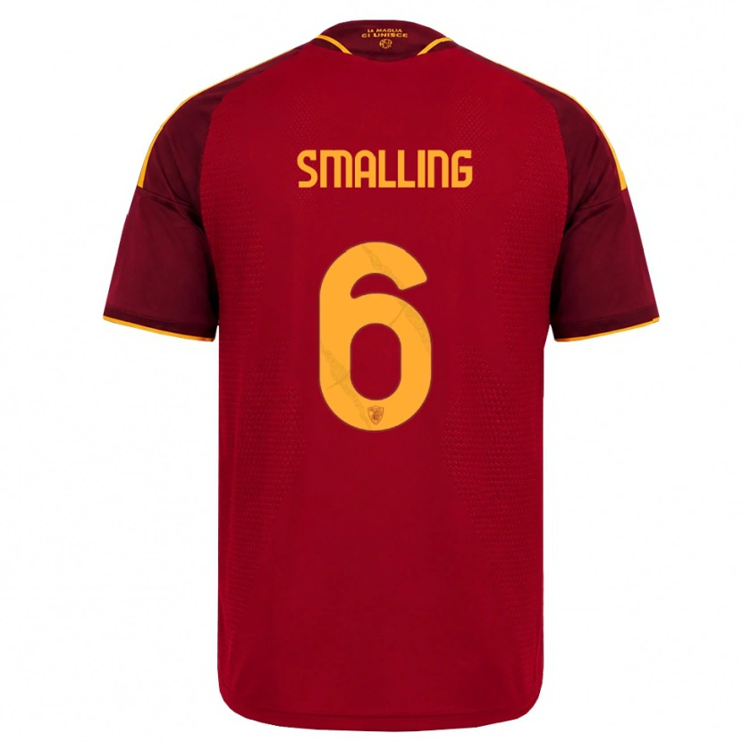 Danxen Kinder Chris Smalling #6 Rot Gold Gelb Heimtrikot Trikot 2026/27 T-Shirt Schweiz