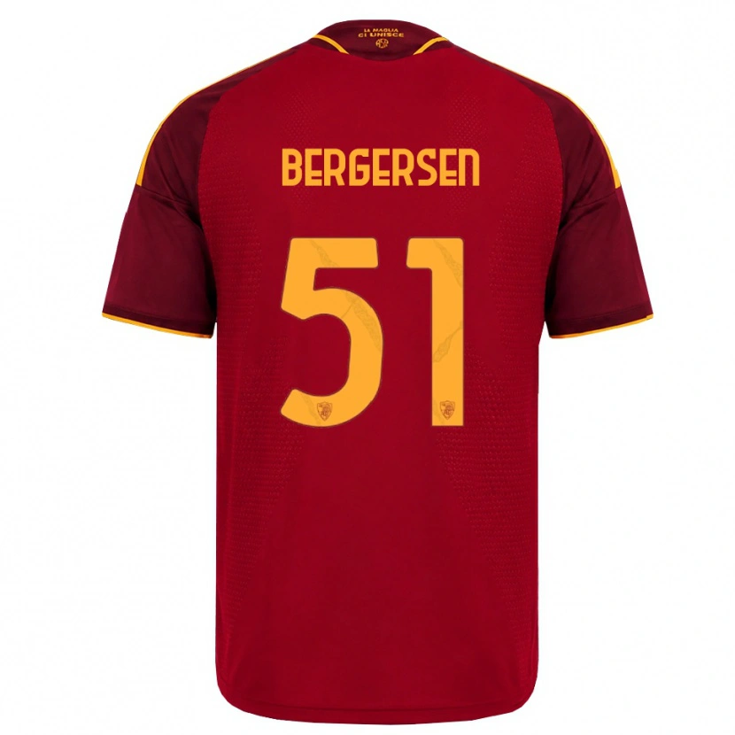 Danxen Kinder Mina Bergersen #51 Rot Gold Gelb Heimtrikot Trikot 2026/27 T-Shirt Schweiz