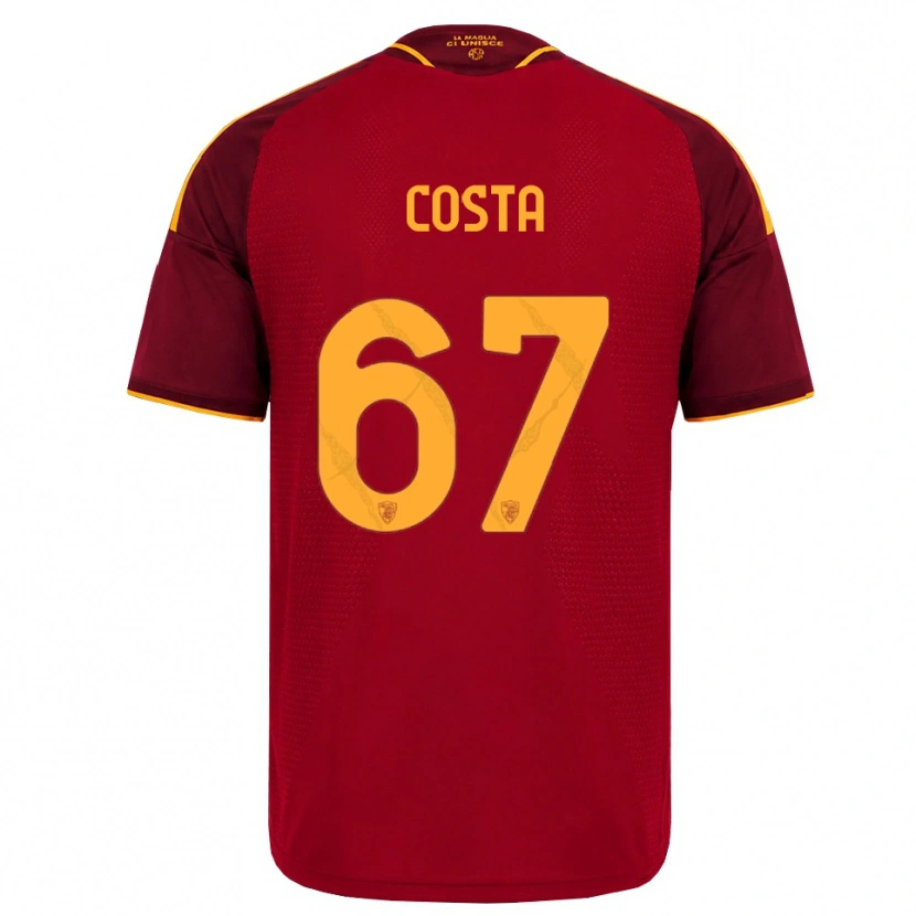 Danxen Kinder João Costa #67 Rot Gold Gelb Heimtrikot Trikot 2026/27 T-Shirt Schweiz