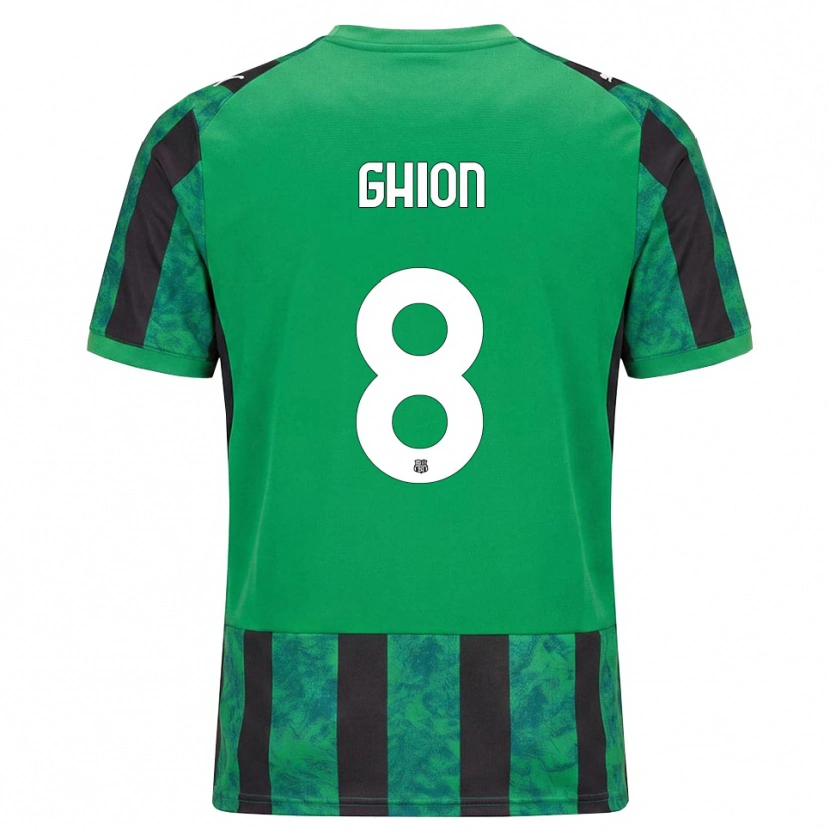 Danxen Kinder Andrea Ghion #8 Grün Schwarz Weiß Heimtrikot Trikot 2026/27 T-Shirt Schweiz