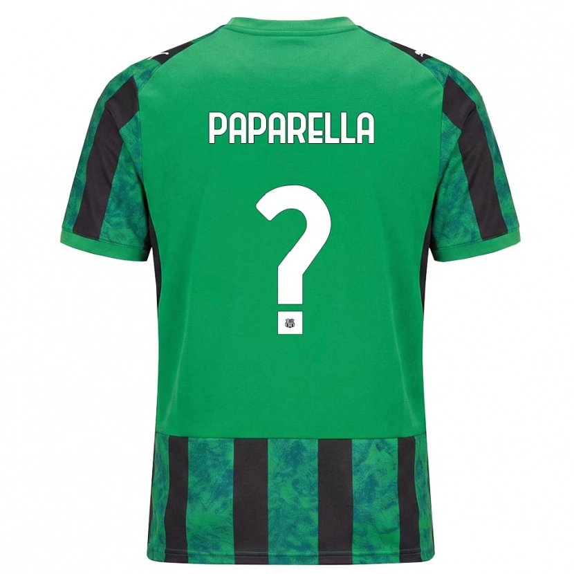 Danxen Kinder Gioele Paparella #0 Grün Schwarz Weiß Heimtrikot Trikot 2026/27 T-Shirt Schweiz