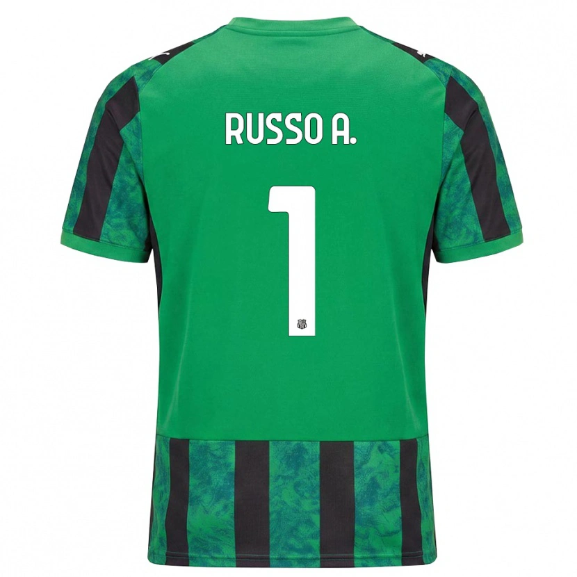 Danxen Kinder Alessandro Russo #1 Grün Schwarz Weiß Heimtrikot Trikot 2026/27 T-Shirt Schweiz