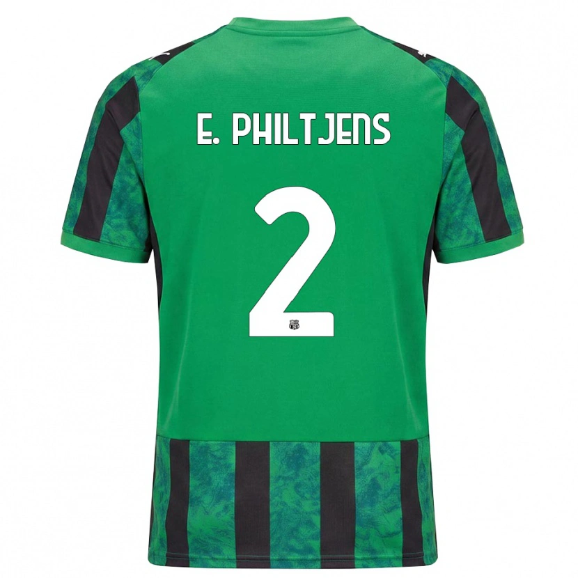 Danxen Kinder Davina Brigitte E. Philtjens #2 Grün Schwarz Weiß Heimtrikot Trikot 2026/27 T-Shirt Schweiz