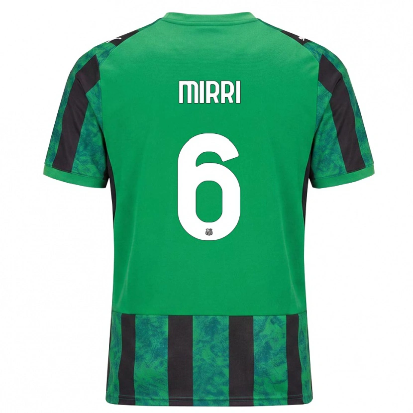 Danxen Kinder Mattia Mirri #6 Grün Schwarz Weiß Heimtrikot Trikot 2026/27 T-Shirt Schweiz