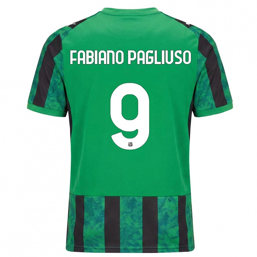 Danxen Kinder Paolo Fabiano Pagliuso #9 Grün Schwarz Weiß Heimtrikot Trikot 2026/27 T-Shirt Schweiz