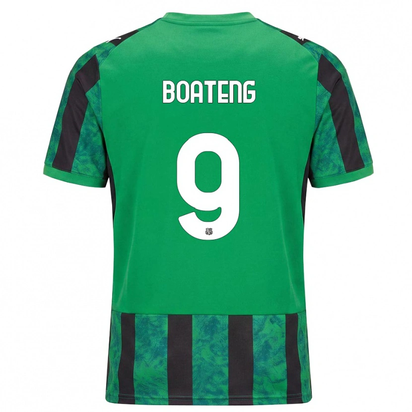 Danxen Kinder Owen Boateng #9 Grün Schwarz Weiß Heimtrikot Trikot 2026/27 T-Shirt Schweiz