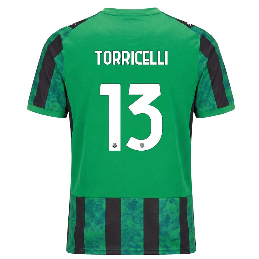 Danxen Kinder Marco Torricelli #13 Grün Schwarz Weiß Heimtrikot Trikot 2026/27 T-Shirt Schweiz
