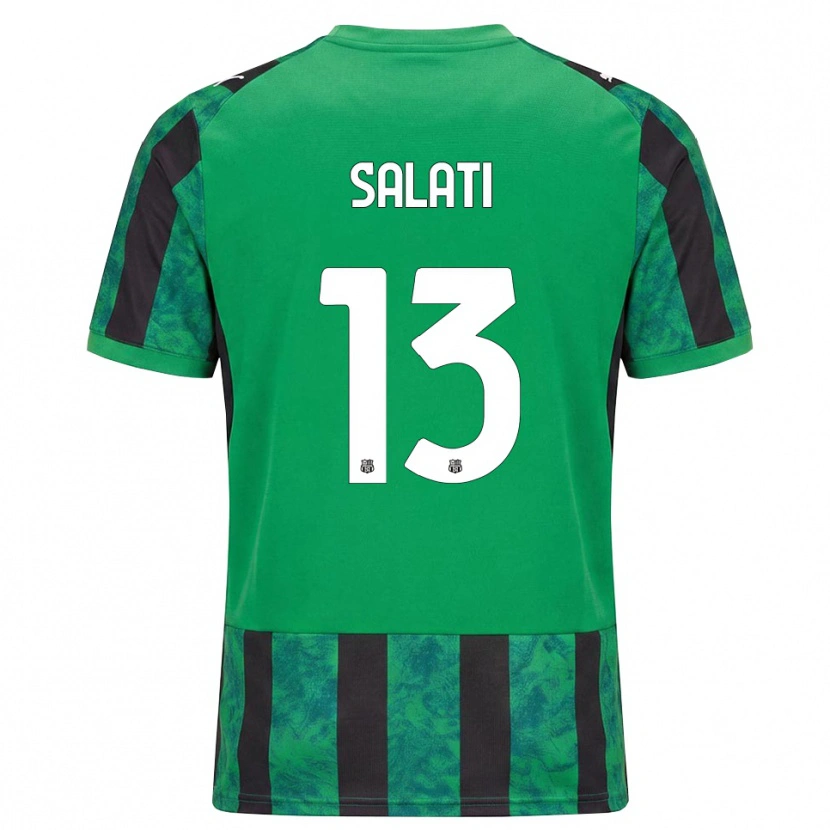 Danxen Kinder Emanuele Salati #13 Grün Schwarz Weiß Heimtrikot Trikot 2026/27 T-Shirt Schweiz