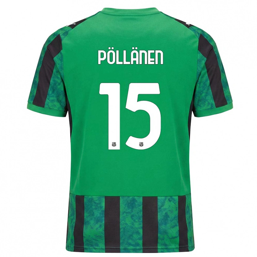 Danxen Kinder Pharez Pöllänen #15 Grün Schwarz Weiß Heimtrikot Trikot 2026/27 T-Shirt Schweiz