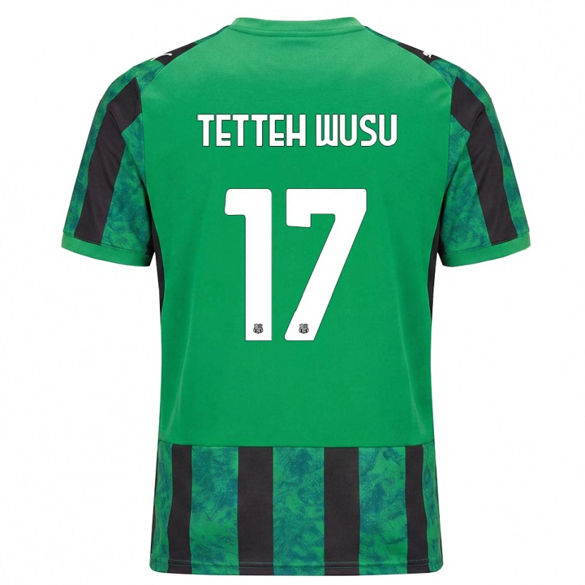 Danxen Kinder Mattias Tetteh Wusu #17 Grün Schwarz Weiß Heimtrikot Trikot 2026/27 T-Shirt Schweiz