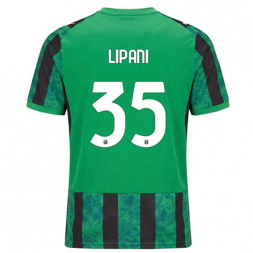 Danxen Kinder Luca Lipani #35 Grün Schwarz Weiß Heimtrikot Trikot 2026/27 T-Shirt Schweiz