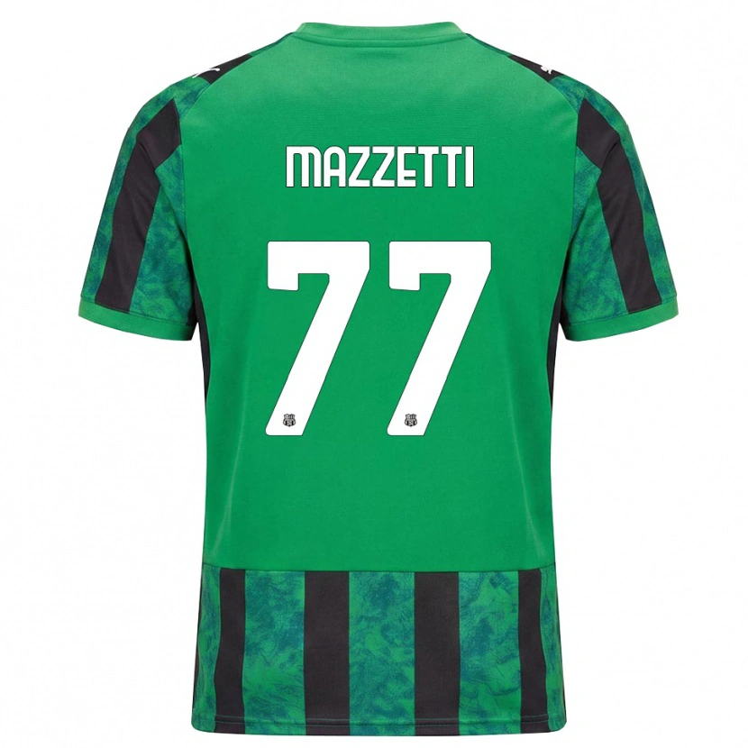 Danxen Kinder Riccardo Mazzetti #77 Grün Schwarz Weiß Heimtrikot Trikot 2026/27 T-Shirt Schweiz