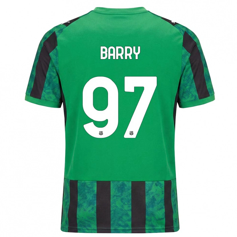 Danxen Kinder Omar Barry #97 Grün Schwarz Weiß Heimtrikot Trikot 2026/27 T-Shirt Schweiz