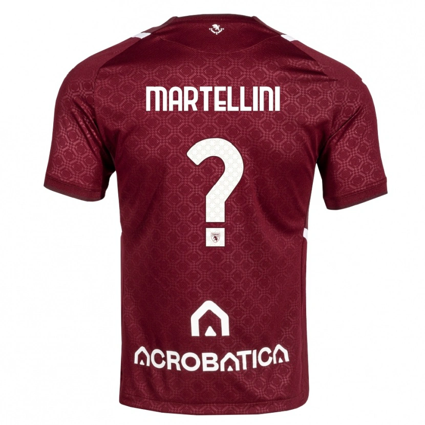 Danxen Kinder Riccardo Martellini #0 Burgund Weiß Heimtrikot Trikot 2026/27 T-Shirt Schweiz